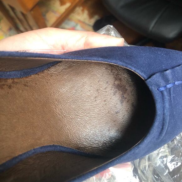 ROSEGOLD Platform Heels Stiletto Size 8.5 Blue Suede Party Date Night Coquette - Picture 9 of 9